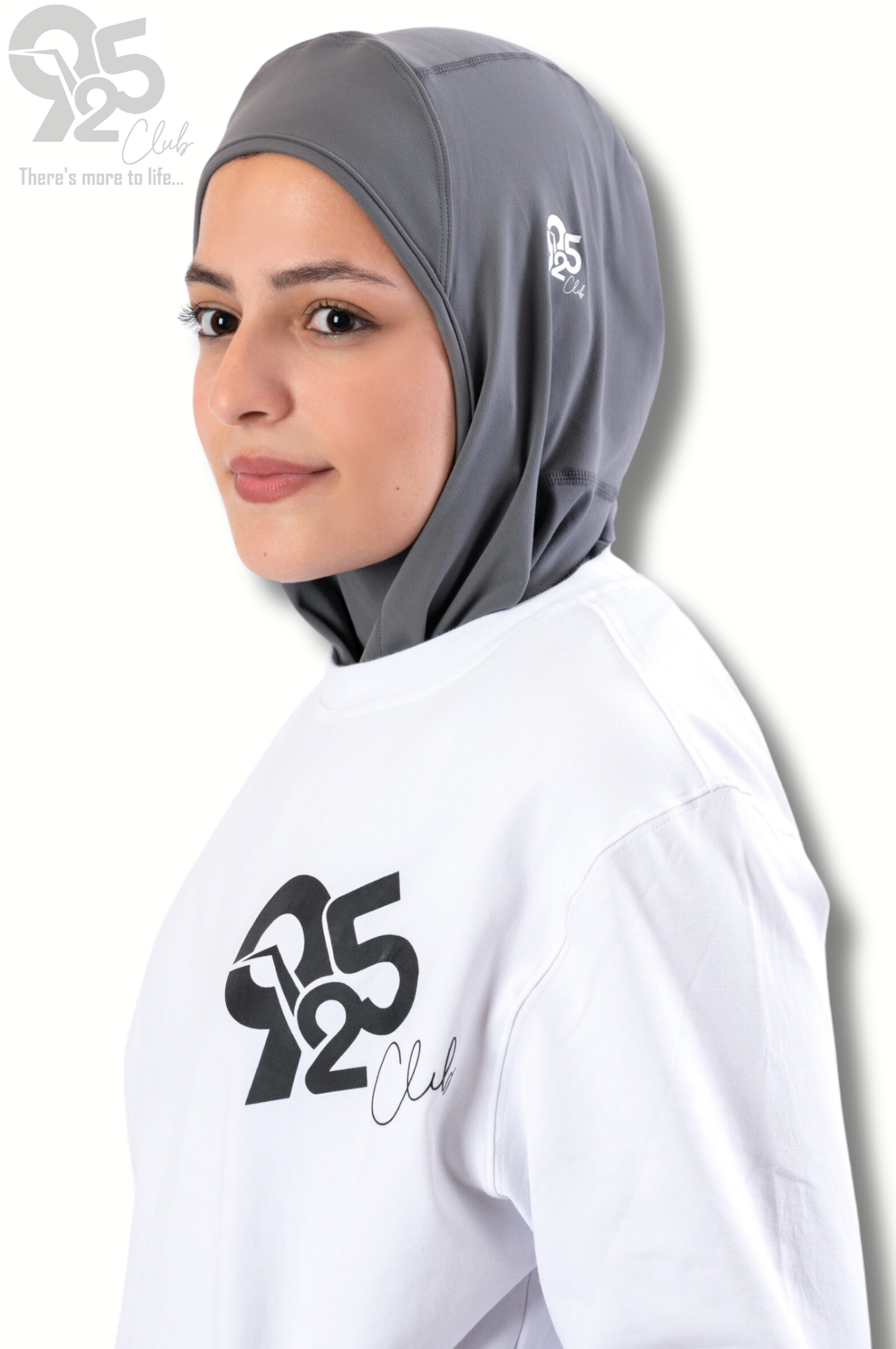 VitalityVeil Sports Hijab  Grey