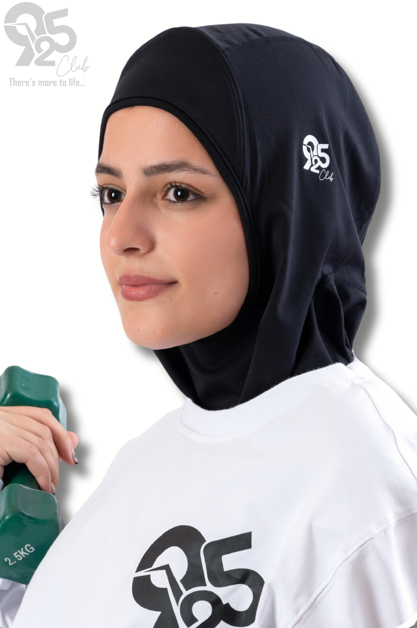 VitalityVeil Sports Hijab  Black